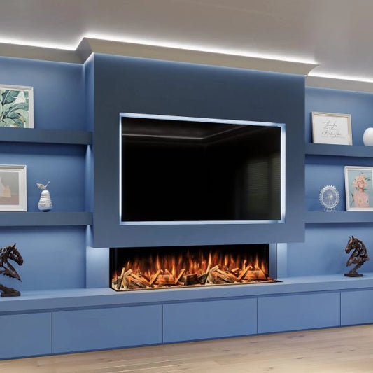 Media Wall with Fireplace